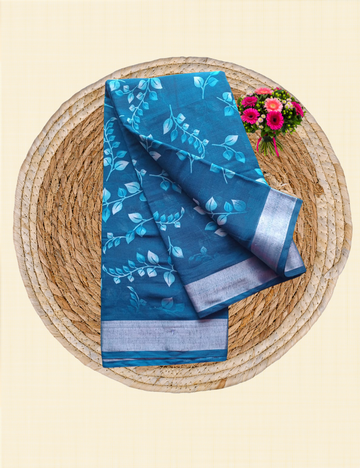 Curry Leaves Linine Cotton - Ramar Green