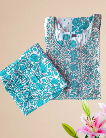 Cotton 2pcs set - Blue Colour