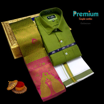 Green Colour Premium Couple Combo Set