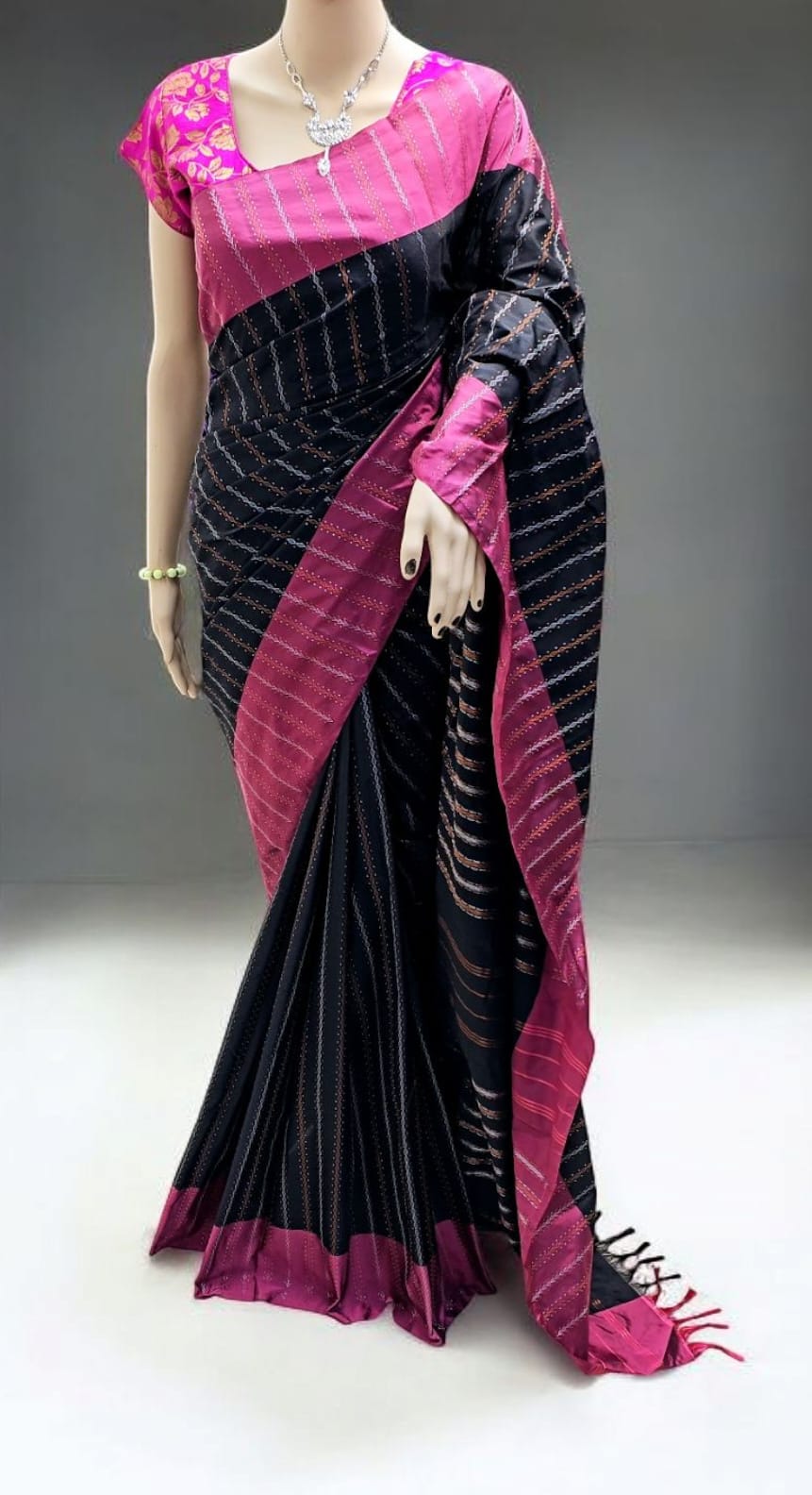 Blue with Purple Colour Premium Arani Soft Silk Saree